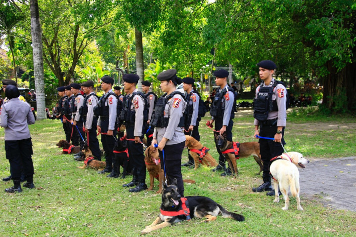 Anjing Pelacak Polisi Dilibatkan Mengawal World Water Forum
