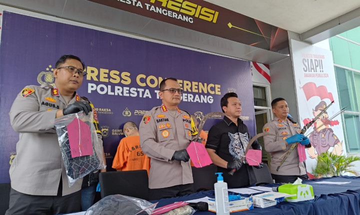 Tawuran Antargangster di Tangerang, 3 Orang Ditangkap