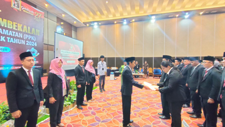 85 PPK Pilkada Karanganyar 2024 Dilantik, Mayoritas Petugas Lama