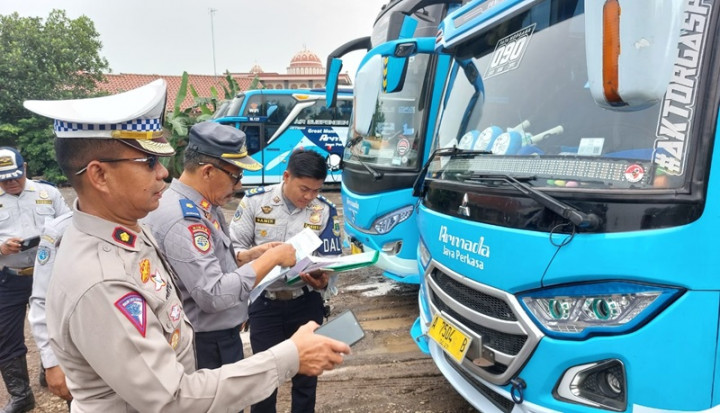 Cegah Tragedi Subang Terulang, Ditlantas Polda Banten Cek Kelaikan Bus