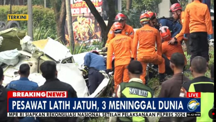Ini 3 Identitas Awak Pesawat Latih yang Jatuh di Tangerang Selatan