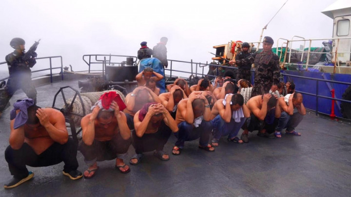 KKP Tangkap Kapal Ikan Asing Buron di Laut Arafura