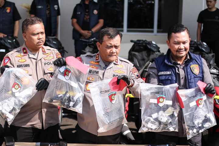Polda Jateng Ungkap Kasus Penadahan Motor Transnasional