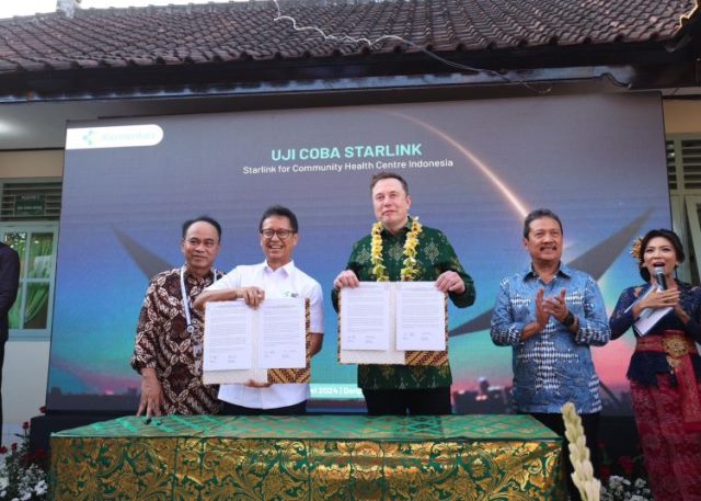 Kehadiran Starlink diharapkan dapat meningkatkan kualitas pelayanan kesehatan di seluruh wilayah Indonesia. (Foto: Dok. Birkom Kemenkes)