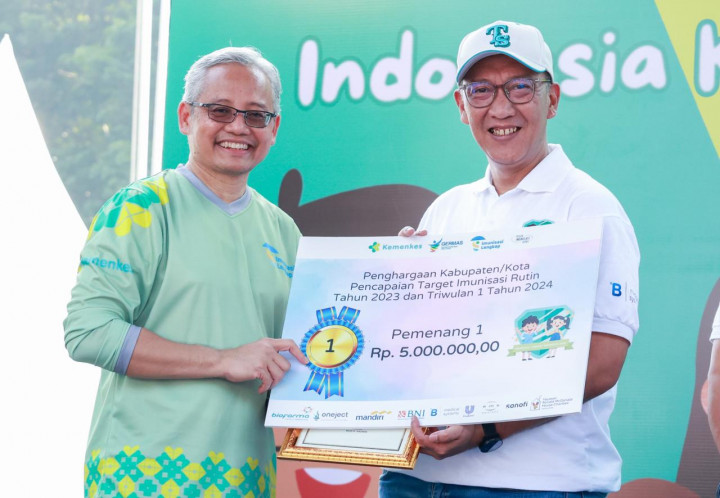 Pemkot Tangsel Raih 3 Penghargaan Capaian Imunisasi dari Kemenkes RI