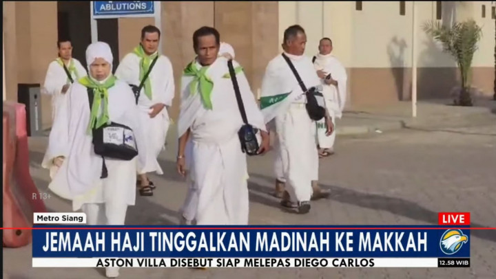 8.500 Jemaah Haji Bertolak dari Madinah ke Makkah Hari Ini