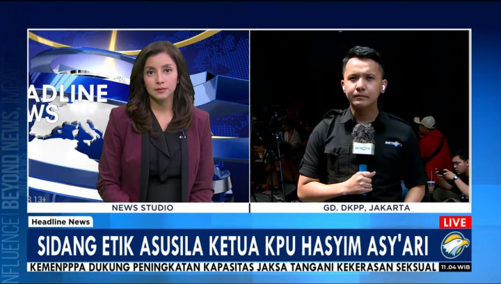 Hasyim Asy'ari Bawa Map Kuning saat Disidang DKPP soal Dugaan Tindak Asusila