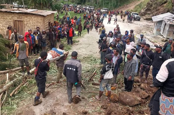 Miris! Lebih dari 300 Orang Terkubur Tanah Longsor di Papua Nugini