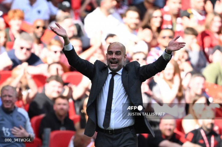 Reaksi Guardiola setelah City Kalah dari MU di Final Piala FA