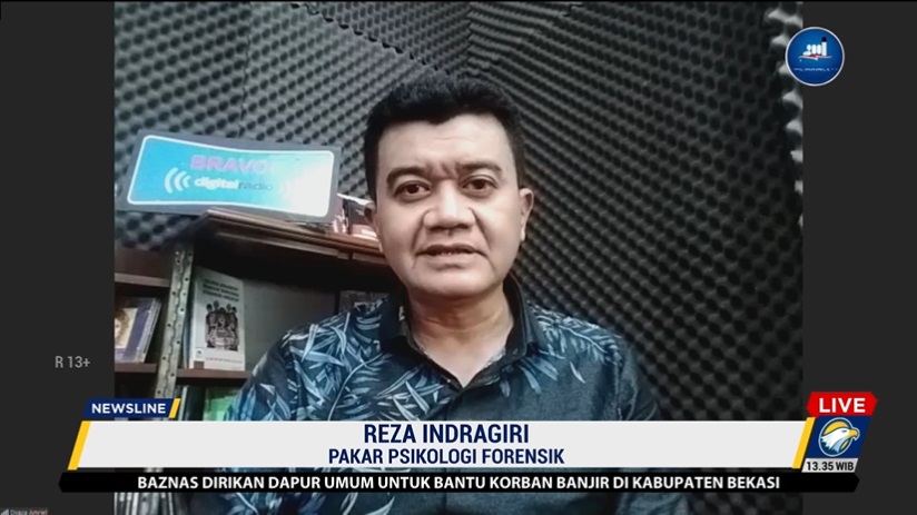 Pakar Psikologi Forensik, Reza Indragiri. Foto: Metro TV.