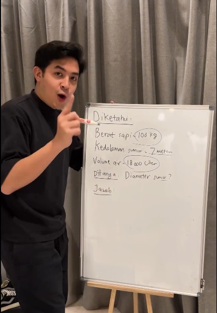 Ini Jawaban Jerome Polin saat Ditantang Netizen Hitung Soal Matematika dari Berita Viral Sapi Masuk Sumur