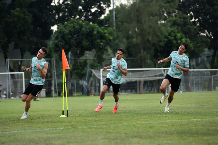 Foto-foto Timnas Merah Putih Jalani Latihan Jelang Kualifikasi Piala Dunia 2026