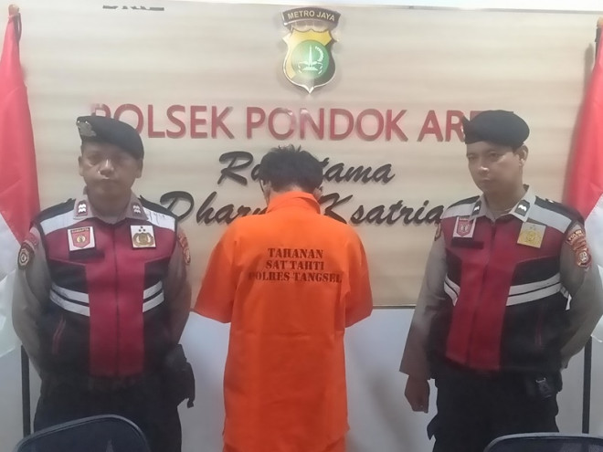 Polsek Pondok Aren menangkap kurir dari DPO yang menjadi korban tewas di dalam toren.