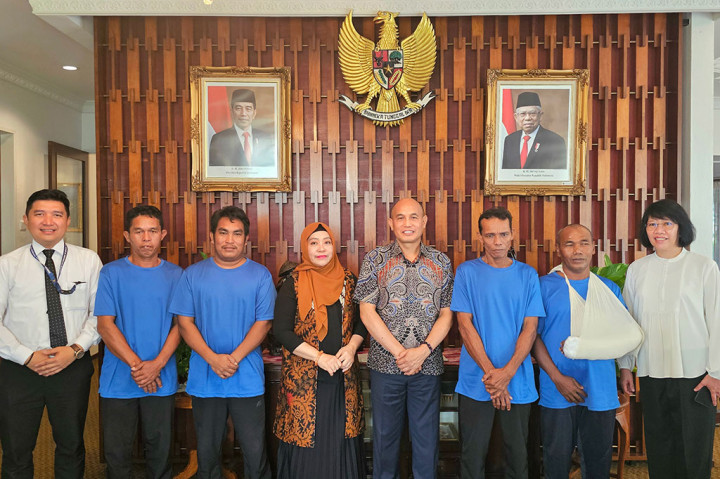 Terombang-ambing 10 Jam di Laut Malaka, 5 Nelayan Pangkalan Brandan Selamat