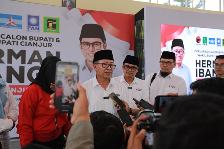 5 Partai Deklarasi Usung Herman-Ibang di Pilbup Cianjur