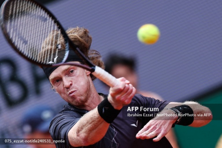 Andrey Rublev Dikalahkan Petenis Non Unggulan di Putaran Ketiga French Open