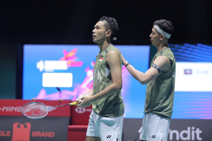 Tekuk Wakil Denmark, Fajar/Rian ke Final Singapore Open 2024