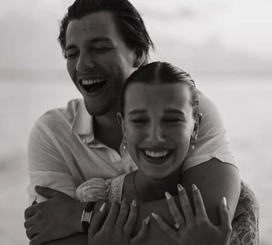 Jake Bongiovi dan Millie Bobby Brown.  (Foto: Dok. Instagram/@milliebobbybrown)