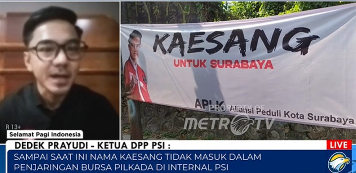 PSI: Belum Ada Rencana Terjunkan Kaesang di Pilkada 2024