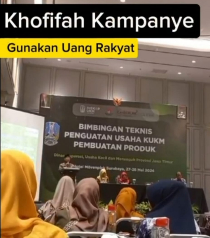 Dinkop Jatim Hentikan Pelatihan UMKM Diselipi Kampanye Khofifah di Pilgub Jatim