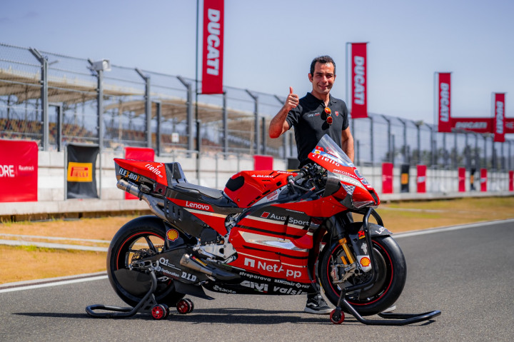 Danilo Petrucci Bernostalgia dengan Desmosedici GP20 di Sirkuit Mandalika