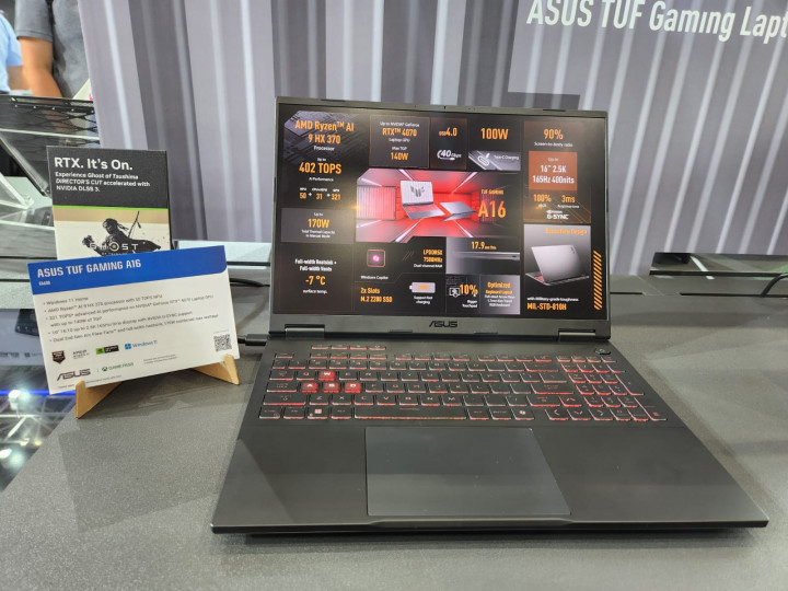 Naik Kelas, Asus TUF Gaming A14 dan A16 Juga Punya Fitur AI