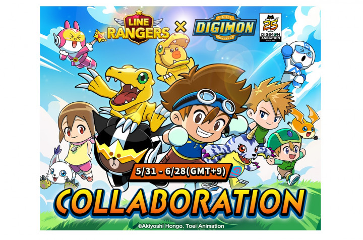 Line Rangers Kedatangan Digimon Adventure