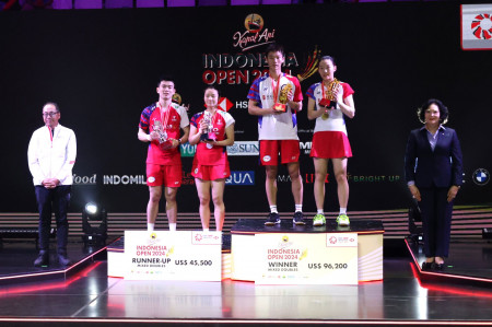 Daftar Juara Indonesia Open 2024: Wakil Tiongkok Borong 4 Gelar