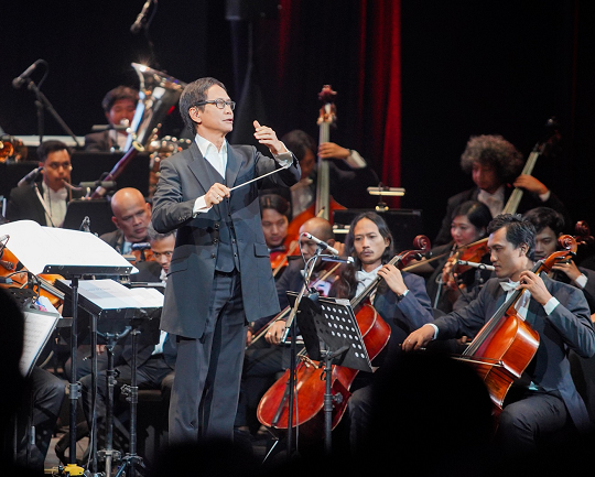 Addie MS dan Twilite Orchestra pada Video Game Concert bulan Mei 2024. (Foto: Dok. Istimewa)