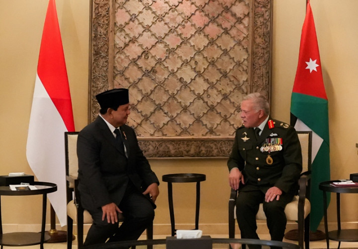 Reuni dengan Raja Abdullah II di Yordania, Menhan Prabowo Bahas Kondisi Gaza