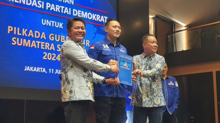 Pilgub Sumsel 2024, Demokrat Resmi Usung Herman Deru dan Cik Ujang