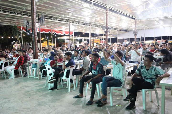 Nobar Timnas Indonesia oleh Amanah Disambut Antusias Masyarakat Aceh
