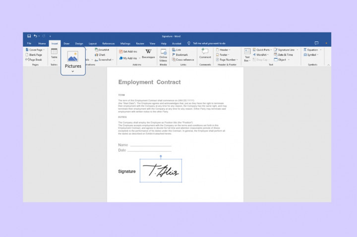 Cara Membuat Kolom Tanda Tangan di Microsoft Word dengan Mudah