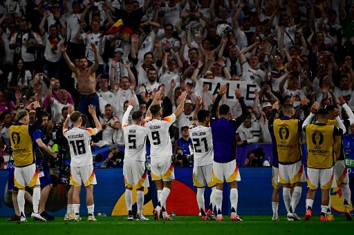 Selebrasi Penggawa Jerman Usai Libas Skotlandia 5-1