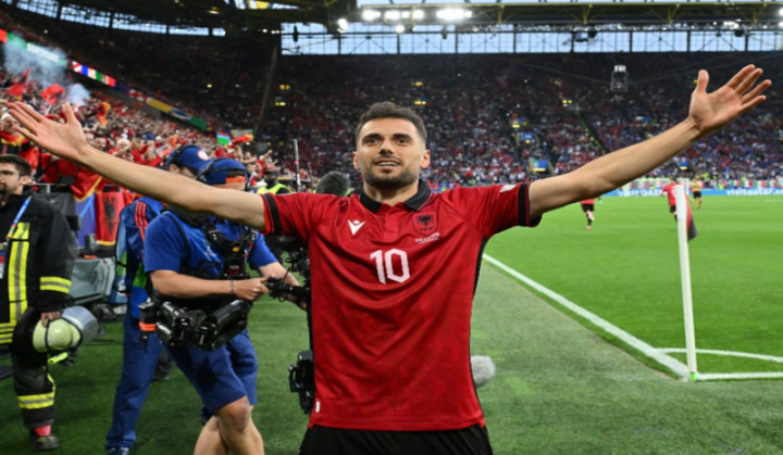 Hanya 23 Detik! Pemain Albania Ini Bikin Gol Tercepat dalam Sejarah Euro
