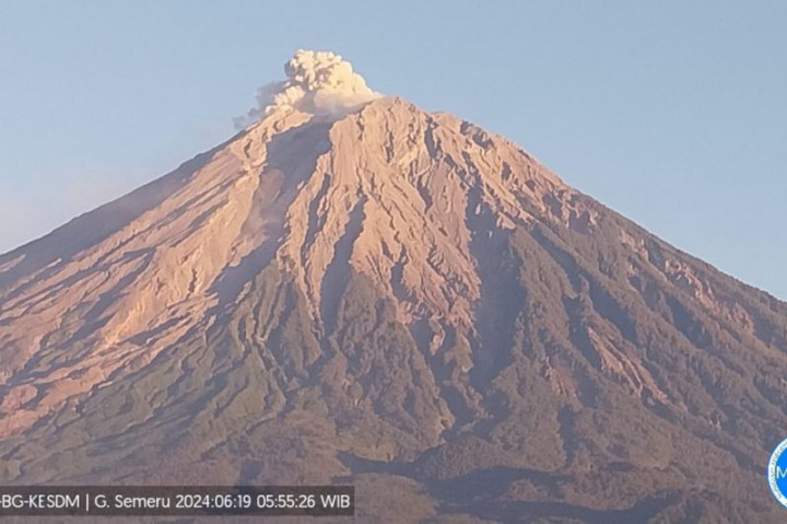 Gunung Semeru Erupsi Lontarkan Abu Vulkanik Setinggi 600 Meter