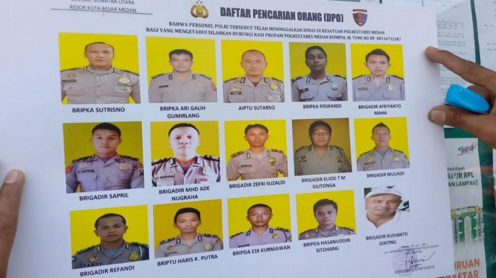 Terkena PDTH, Polisi Cari 15 Personel Polrestabes Medan Berlabel 'DPO'