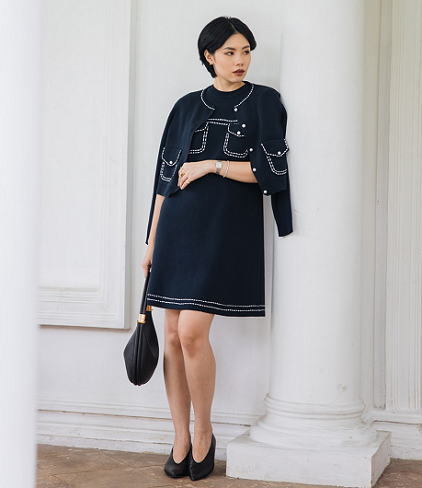 Gandeng Olivia Lazuardy, Koleksi Terbaru Claude Tampilkan Busana Knit dan Denim yang Elegan