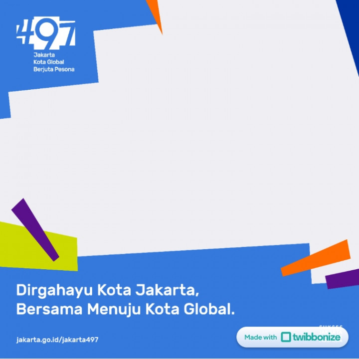 15 Twibbon HUT ke-497 Jakarta, Yuk Unggah di Medsos!