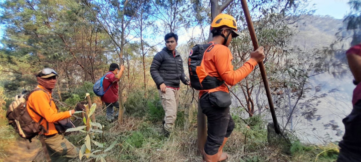 TNBTS Tingkatkan Patroli di Gunung Bromo Cegah Kebakaran Hutan