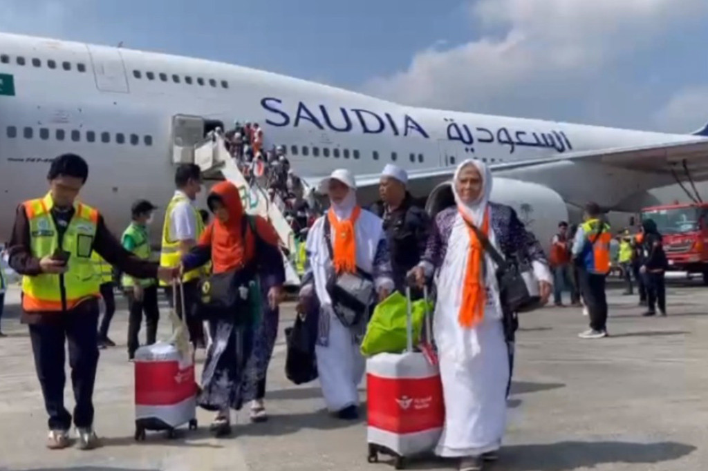 445 Jemaah Haji Kloter 1 Debarkasi Palembang Tiba di Bumi Sriwijaya