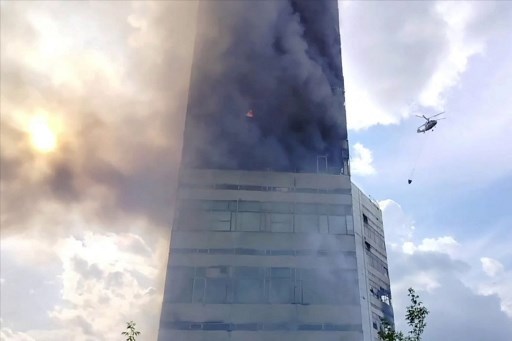 Gedung Perkantoran Terbakar di Rusia, 8 Orang Tewas