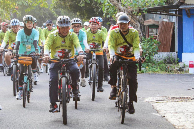 Acara Gowes Ramah Iklim 2024 di Solo, Jawa Tengah, Sabtu, 29 Juni 2024. Foto: Dok KLHK
