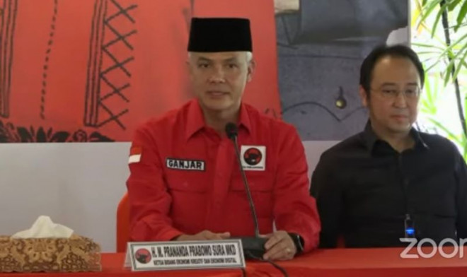 Eks capres Ganjar Pranowo. Foto: Tangkapan layar.