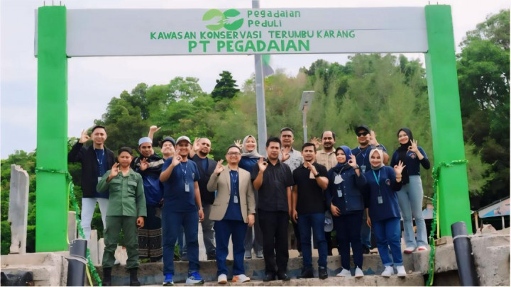 Menuju <i>Net Zero Emission</i>, Pegadaian Konservasi Terumbu Karang di Sabang