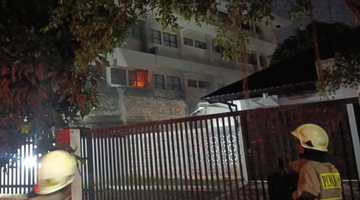 Kantor Sudinkes Jakpus Terbakar, Penyebabnya Diduga Korsleting Listrik