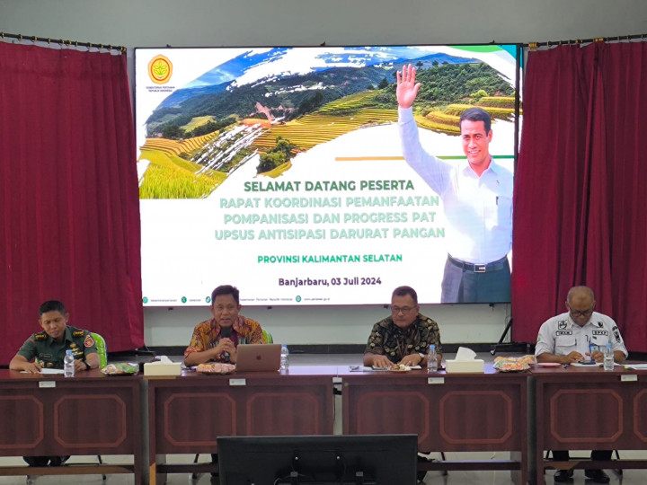 Antisipasi Darurat Pangan Nasional, Kementan Bangun Sinergitas Program Upsus di Kalsel