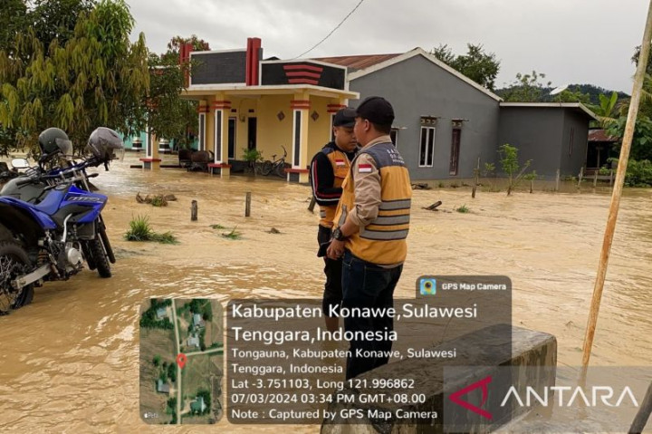 17 Desa di Konawe Terendam Banjir Luapan Sungai Aworeka