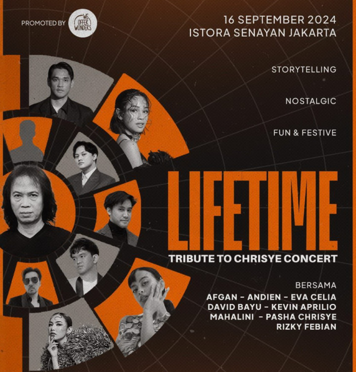 Konser Lifetime Tribute to Chrisye Hadirkan Afgan, Rizky Febian hingga Mahalini