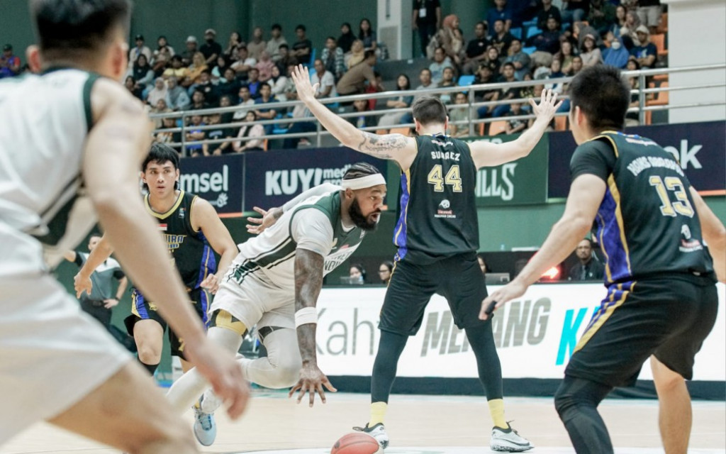 Suasana pertandingan Borneo Hornbills vs Prawira Harum Bandung (dok. IBL)